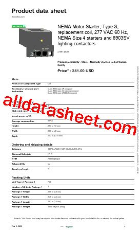 Datasheet Pdf Schneider Electric