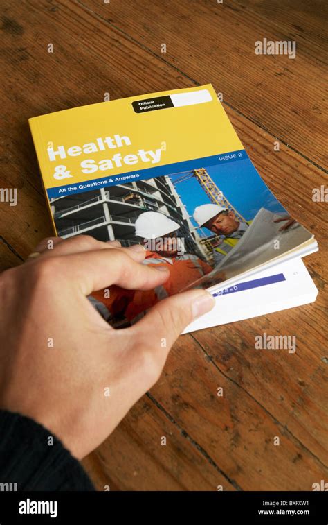 CSCS Health and Safety test revision booklet Stock Photo - Alamy