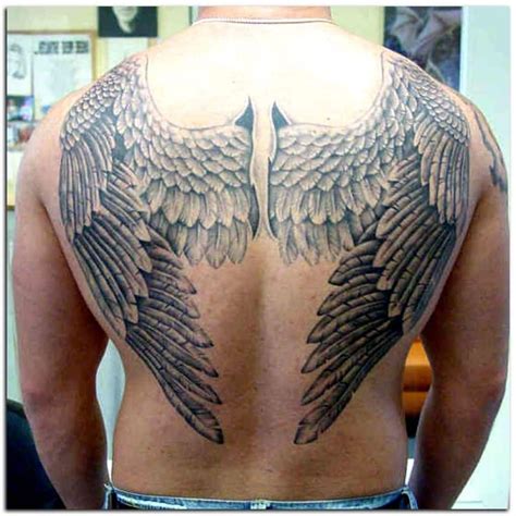 Angel Wing Tattoos for Men | Back tattoos for guys, Wing tattoos on ...