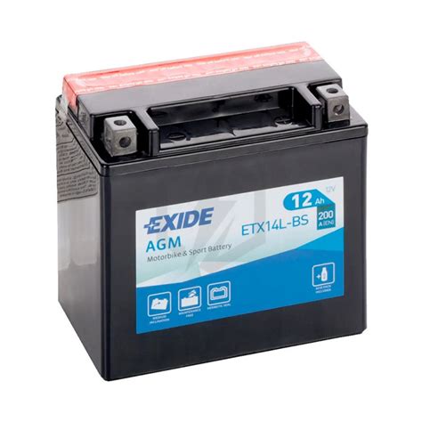 Batterie Moto Exide Etx L Bs Ytx L Bs V Ah A