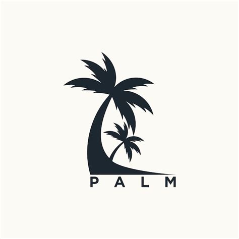 Premium Vector Palm Tree Logo Design Vector Illustration