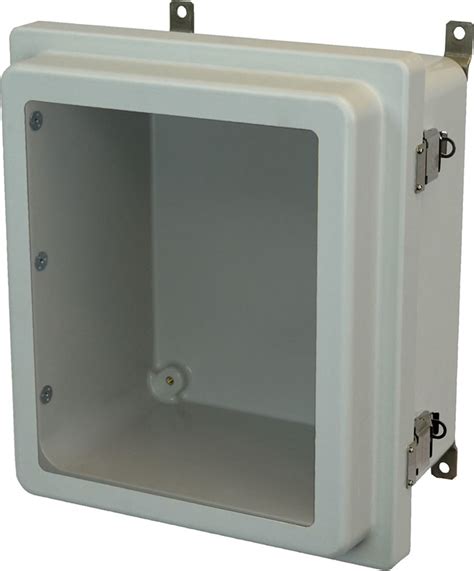 Allied Moulded AM1648RLW 16x14x8 NEMA 4X Fiberglass Enclosure With