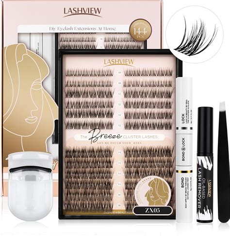 Lashview Diy Eyelash Extensions Kit 144 Pcs Lash Clusters