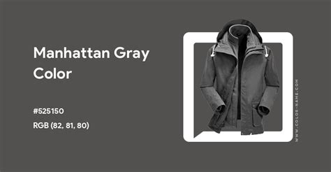 Manhattan Gray Color Hex Code Is 525150