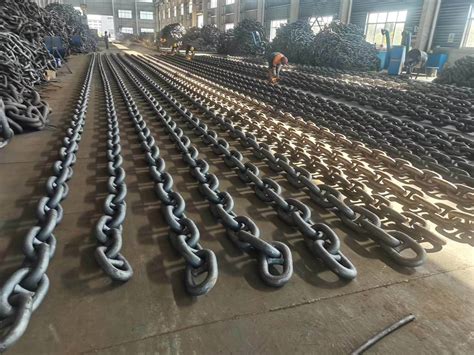 High Strength Marine Steel Welded Stud Link Anchor Chain China Marine