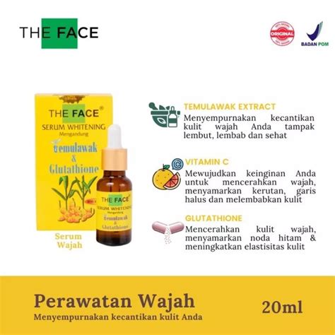 The Face Temulawak Whitening Serum With Glutathione Lazada Indonesia