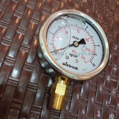 Jual Pressure Gauge Raket Stainless Inchi Bar Psi