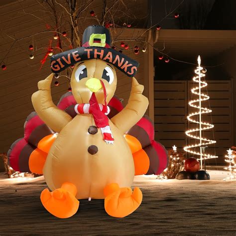 Amazon Thanksgiving Day Inflatable Turkey Turkey With Happy