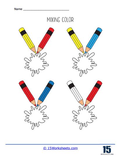 Mixing Colors Worksheets 15