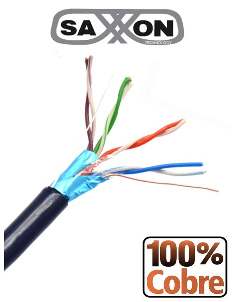 Bobina Cable UTP Cat 5E 4 Pares 305 Metros 1 000 Ft Color Negro