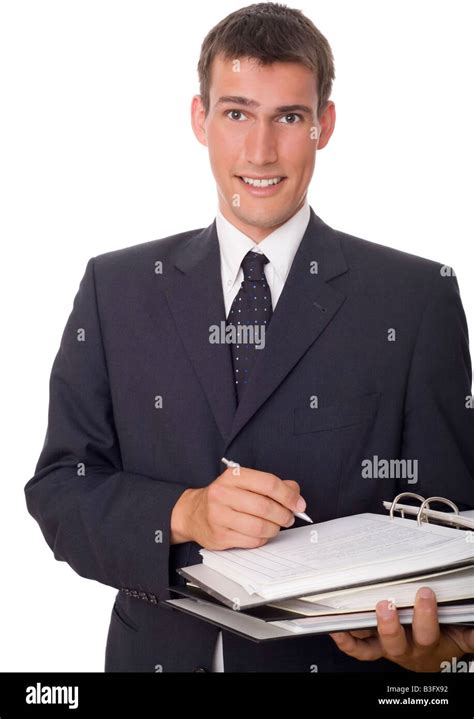 Man Writing Notes Stock Photo Alamy