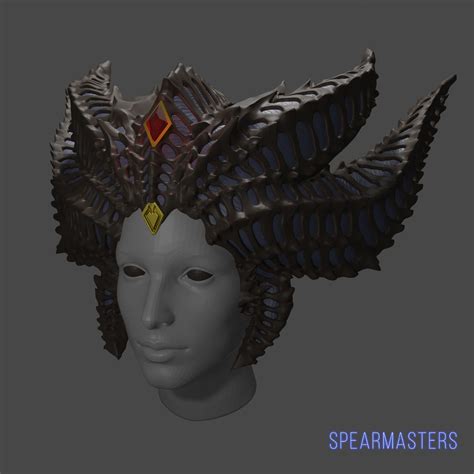 Diablo 4 Lilith Horns Cosplay 3d Model Stl For Printing 3d Print Model Print Mod Daftsex Hd