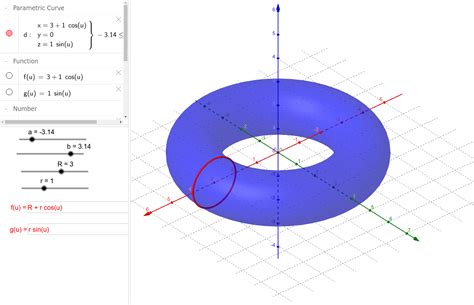 Surface Of Revolution GeoGebra