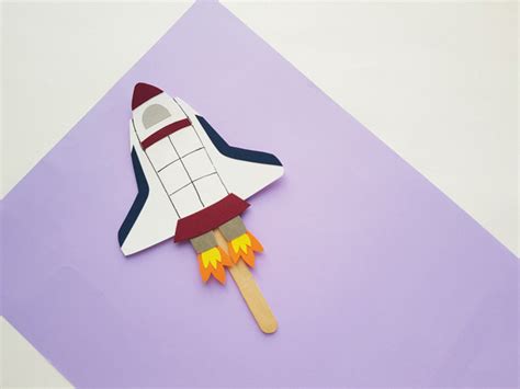 Fun And Easy Space Shuttle Papercraft Free Template Frosting And Glue