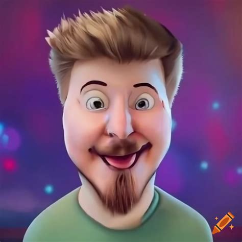 Cartoon Portrait Of Mrbeast On Craiyon