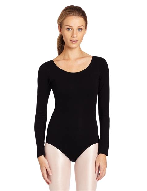 Capezio Womens Cotton Classic Long Sleeve Leotard Long Sleeve Leotard