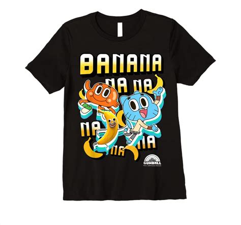 New Cn The Amazing World Of Gumball Darwin Banana Na Na Na T Shirts Sweatshirt - Tees.Design