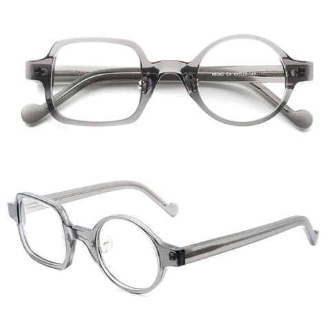 Women Round Eyeglass Frame Men Square Crazy Wacky Mismatch Fashion