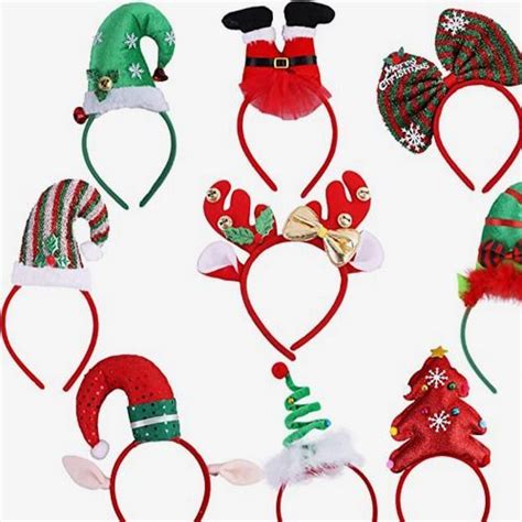 Aneco Pack Christmas Headbands Assorted Styles Xmas Headwear