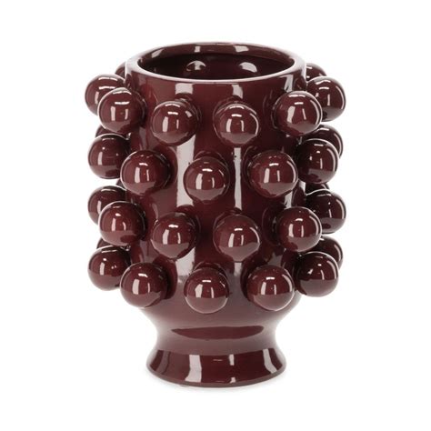 Vase C Ramique De D Coration Grappa Verte Athezza