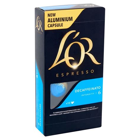 L Or Caf Capsules Espresso Decaffeinato Intensit Nespresso