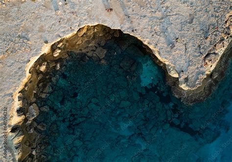 Done scenery of Cape Greko or Cape Greco sea caves Ayia Napa Cyprus ...