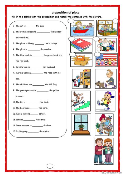 Preposition Of Place Pictur Fran Ais Fle Fiches Pedagogiques Pdf Doc