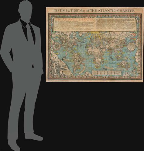 The 'Time and Tide' Map of The Atlantic Charter.: Geographicus Rare Antique Maps