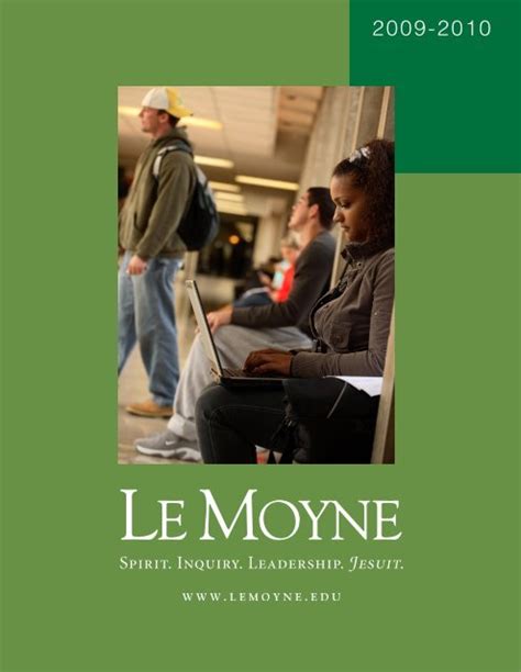 2009 2010 Catalog Pdf Le Moyne College