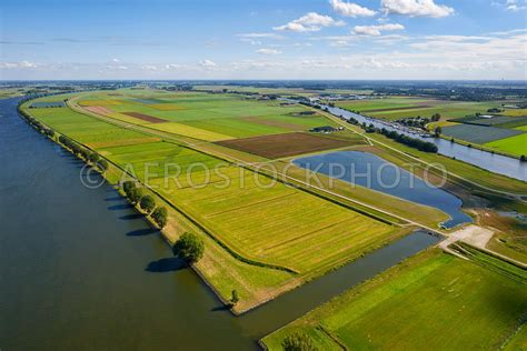 Aerial View Room For The River Programme A Farm On A Dwelling Mound