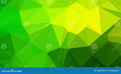 Green And Yellow Polygonal Abstract Background Design Vector