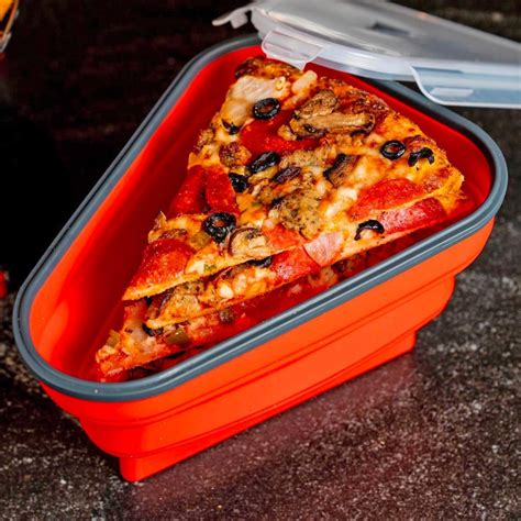 This Collapsible Reusable Pizza Container Is The Perfect Way To Store