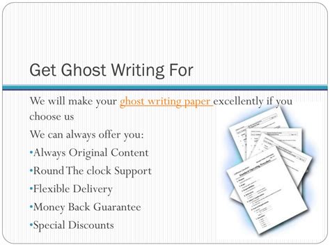 PPT - Ghost-Writing PowerPoint Presentation, free download - ID:1500568