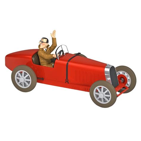 Tintin Car Bobby Smiles Type 35 Resin Statue Moulinsart 29941