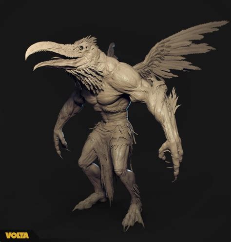 Ravenguy Wip Volta Kevin Demuynck Cool Artwork Artwork Beast