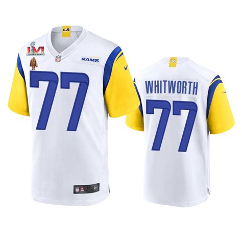 Men's Super Bowl LVI Champions Andrew Whitworth White Game Jersey - NB ...