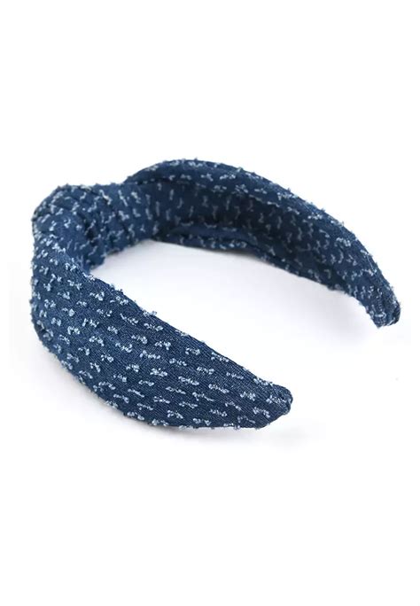 Buy Kings Collection Denim Knotted Headband Ha Online