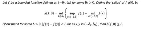 Solved Let F Be A Bounded Function Defined On 8080 For