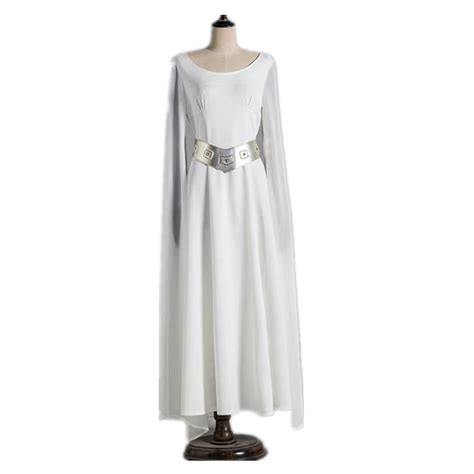 Movie Princess Leia Dress Costume Adult Star Wars Halloween Fancy Dress Cosplay Costume On