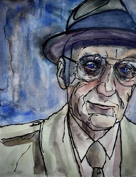 William S Burroughs Rwatercolor