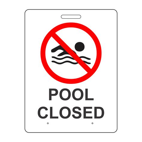 Pool Closed Pool Pavement Sign Buy Now Discount Safety Signs