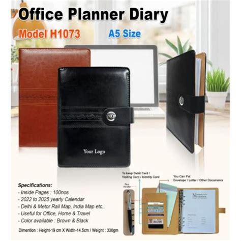 Perfect Bound Pp Cover Office Planner Diary H Size A At Rs