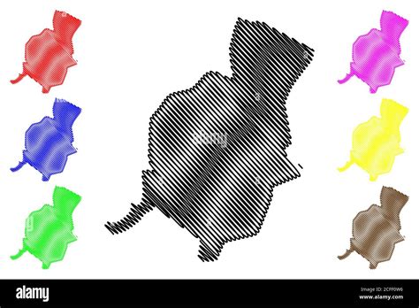 Hamedan Map Stock Vector Images Alamy