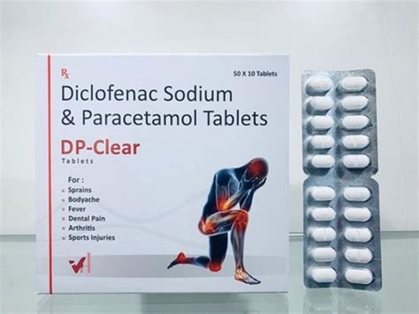 Diclofenac Sodium And Paracetamol Prescription Painkiller Tablet Age