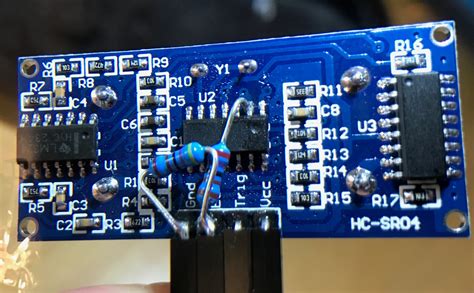 3 3v Mod For Ultrasonic Sensors Prepare Hc Sr04 For 3 3v Logic On Esp32 Esp8266 Particle