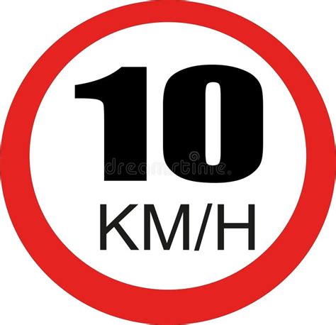 10 Km Hour Sign Stock Illustration Illustration Of Logo 245570479