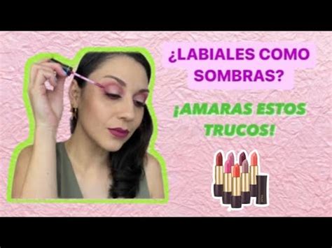 MAQUILLAJE DE OJOS CON LABIALES Bren EsAv YouTube