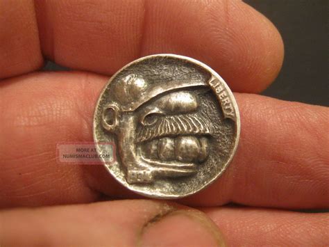 Hobo Nickel, Miniature Metal Carving, " A Jebuzite ", Ohns Rm1394