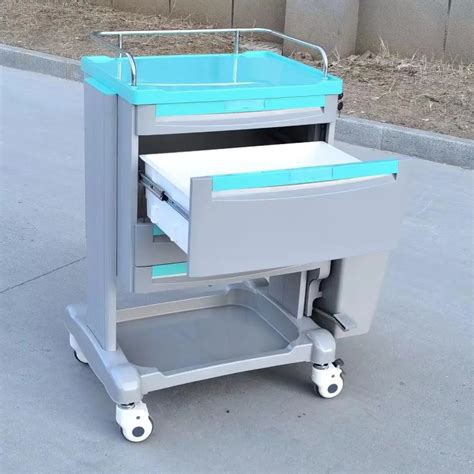 Abs Clinical Trolley Medicine Medical Cart Emergency Treatment Trolley