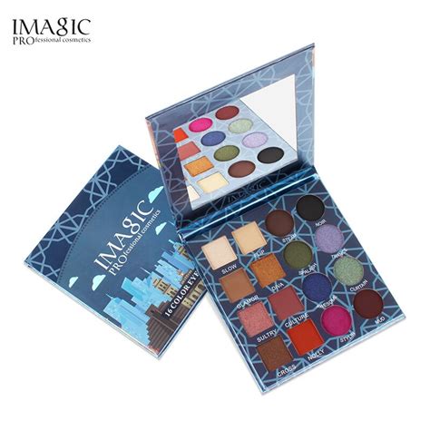 IMAGIC 16 couleurs professionnel miroitant mat Palette de fard à